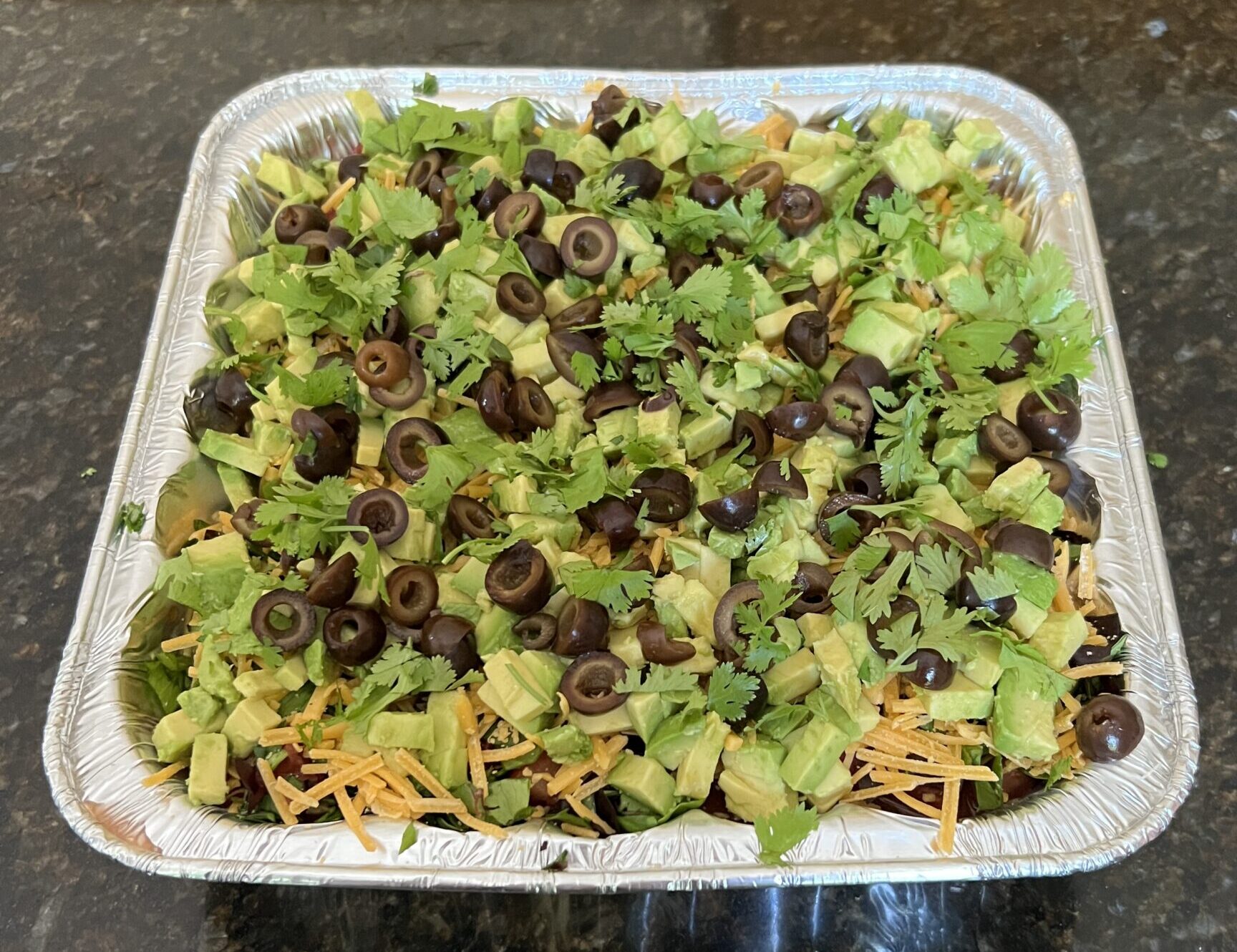 Seven layer dip