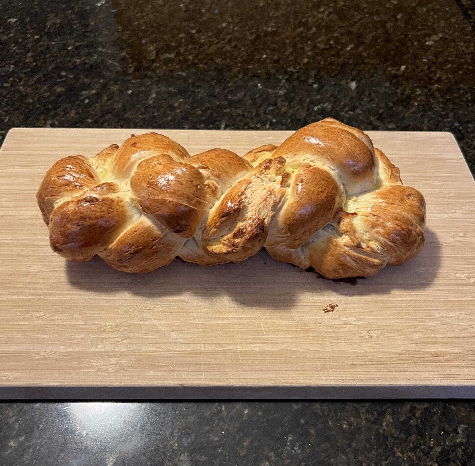 Zopf – Swiss braided bread (1 medium loaf)